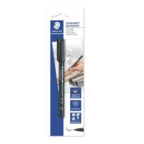 Staedtler Lumocolor Permanent 313 Rotulador Permanente de Punta Fina - Trazo 0.4mm - Para Casi Todas las Superficies - Secado Rapido - Color Negro