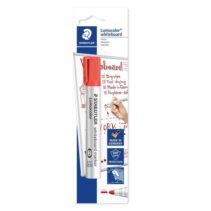 Staedtler Lumocolor 351 Rotulador para Pizarra Blanca - Trazo 2mm - Secado Rapido - Recargable - Color Rojo