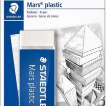 Staedtler Mars Plastic 526 50 Goma de Borrar - Plastico - Alta Precision - Color Blanco