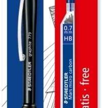 Staedtler Pack de 1 Portaminas 779 de 0.7mm + 1 Tubo de 12 Minas - Zona de Agarre Ergonomica - Resistente a Roturas