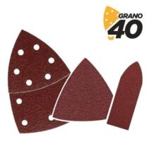 Blim Pack de 9 Lijas con Velcro para Lijadora BL0137 - Grano 40 - 3 Formatos