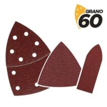 Blim Pack de 9 Lijas con Velcro para Lijadora BL0137 - Grano 60 - 3 Formatos