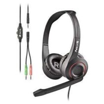 NGS MSX 10 Pro Auriculares con Microfono Plegable - Diadema Ajustable - Almohadillas Acolchadas - Control en Cable - Cable de 1.80m