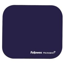 Fellowes Alfombrilla para Raton con Microban - Proteccion Antibacteriana - Base de Goma - 23.2x19.9cm - Color Azul