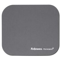 Fellowes Alfombrilla para Raton con Microban - Proteccion Antibacteriana - Base de Goma - 23.2x19.9cm - Color Gris