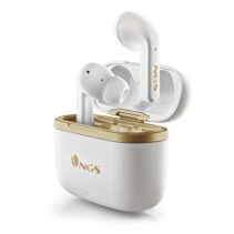 NGS Artica Trophy White Auriculares Intrauditivos Bluetooth 5.1 TWS - Cancelacion de Ruido - Manos Libres - Autonomia hasta 6h - Base de Carga