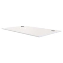 Fellowes Tablero para Mesa Regulable en Altura 100x80cm - Durable y de Origen Sostenible - Orificios de Doble Ojal - Anclajes de Metal - Color Blanco