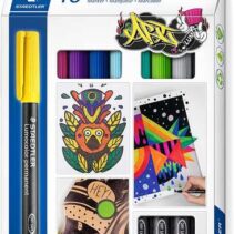 Staedtler Lumocolor 318 C10 Pack de 10 Rotuladores Permanentes - Trazo de 0.6mm Aprox - Secado Rapido - Colores Surtidos