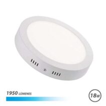 Elbat Downlight de Pared LED 18W 1950lm - Forma Circular 225mm - 6500K Luz Fria