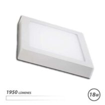 Elbat Downlight de Pared LED 18W 1950lm - Forma Cuadrada 225mm - 4000K Luz Blanca