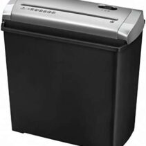 Fellowes Trito 2S Destructora de Papel Manual Corte en Tiras - Destruye hasta 5 Hojas - 11 Litros - Color Negro/Gris