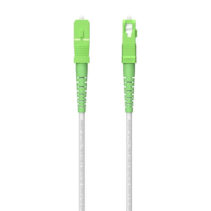 Aisens Cable Fibra Optica Latiguillo G657A2 3.0 9/125 SMF Simplex CPR Dca LSZH - SC/APC-SC/APC - 120m - Color Blanco