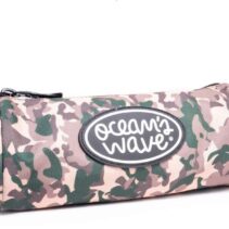 Oceans Wave Estuche Redondo - Gran Amplitud - Diseño Camuflaje Tierra