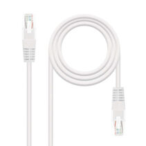 Nanocable Cable Red Latiguillo RJ45 CAT.6 UTP AWG24 - 30 cm - Color Blanco