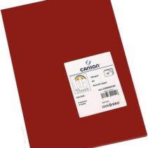 Canson Guarro Pack de 50 Cartulinas Iris A4 de 185g - 21x29.7cm - Color Granate