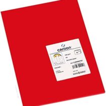 Canson Guarro Pack de 50 Cartulinas Iris A4 de 185g - 21x29.7cm - Color Rojo