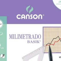 Canson Minipack de 12 Hojas A4 - Milimetrado Basik - 21x29.7cm - 100g - Color Sepia