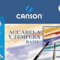 Canson Acuarela Basik Minipack de 6 Hojas A3 - 29.7x42cm - 370g - Color Blanco