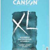 Canson XL Aquarelle Album Espiral Microperforado de 30 Hojas A4 - Grano Fino - 21x29.7cm - 300g - Color Blanco