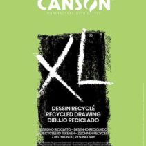 Canson XL Recycled Bloc de Dibujo con 50 Hojas A3 - Espiral Microperforado - Grano Fino - 160g - Color Blanco