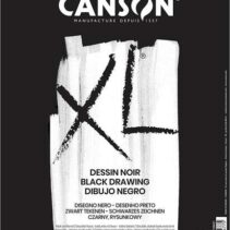 Canson XL Black Bloc de 40 Hojas A4 150g - Grano Fino - Espiral Microperforado - Color Negro