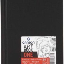 Canson Sketch One Fino Cuaderno de Dibujo con 98 Hojas 100g 10.1x15.2cm - Color Blanco