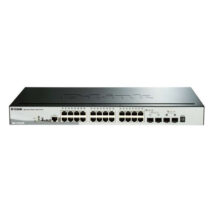 D-Link Switch Semigestionable 24 Puertos Gigabit PoE 193W + 2 Puertos SFP 1000 Mbps + 2 Puertos 10G SFP+