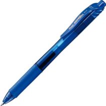 Pentel Energel X Boligrafo de Bola Retractil - Punta 0.7mm - Trazo 0.35mm - Tinta Gel - Recargable - Grip de Agarre - 50% de Materiales Reciclados - Color Azul