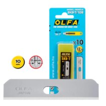 Olfa Pack de 10 Cuchillas de Respuesto para Cutters Olfa SK-7 - Acero Inoxidable