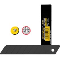 Olfa Pack de 10 Cuchillas de Respuesto Negras para Cutters Olfa - 8 Segmentos - Ancho 18mm