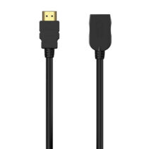 Aisens Cable HDMI V2.0 Prolongador Premium Alta Velocidad / HEC 4K@60HZ 18GBPS - A/M-A/H - 2.0M - Color Negro