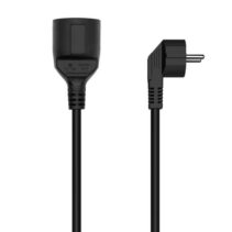 Aisens Cable Alargador de Alimentacion Schuko - CEE7/M-CEE7/H - 2.0M - Color Negro