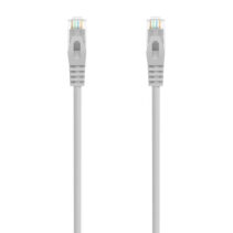 Aisens Cable de Red Latiguillo RJ45 LSZH Cat.6A 500 MHZ UTP AWG24 - 0.3m - Libre de Halogenos - 10 Gigabit/s - Color Gris