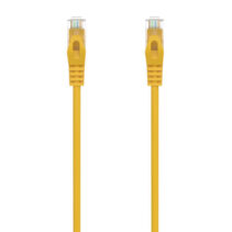 Aisens Cable de Red Latiguillo RJ45 LSZH Cat.6A 500 MHZ UTP AWG24 - 0.25m - Libre de Halogenos - 10 Gigabit/s - Color Amarillo