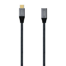 Aisens Cable USB 3.2 GEN2x2 Aluminio 20GBPS 5A 100W - TIPOUSB-C/M-USB-C/H - 1.0M - Color Gris