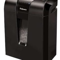 Fellowes 63Cb Destructora de Papel Manual Corte en Particulas P-3 - Destruye hasta 10 Hojas a la Vez - Capacidad de la Papelera 19L - Color Negro