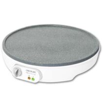 Cecotec Fun Crepestone Crepera Electrica 1000W - Revestimiento Antiadherente RockStone - Potencia Regulable - Diametro de 30