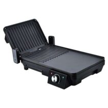 Muvip Sandwichera + Plancha Asar 2000W - Apertura hasta 180º - Placas Grill + Lisa -  Selector de Temperatura - Placa Superior Basculante - Asa Tacto Frio