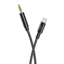 XO Cable Trenzado USB-C Macho a Mini Jack 3.5mm Macho - Longitud 1m