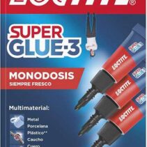 Loctite Pack de 3 Super Glue-3 Mini Trio Original - 1gr - Triple Resistencia - Adhesivo Transparente - Pegado y Fuerza Instantanea - 2229418/2229419/2640065