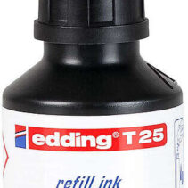 Edding T25 Bote de Recarga para Rotulador Permanente - Capacidad 30ml - Color Negro