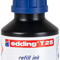 Edding T25 Bote de Recarga para Rotulador Permanente - Capacidad 30ml - Color Azul