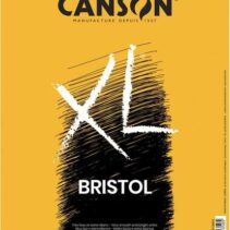 Canson Bloc XL Bristol Extraliso A4 de 50 Hojas 180gr - Acabado Satinado - Muy Resistente - Color Blanco