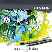 Lyra Aqua Brush Duo Pack de 36 Rotuladores de Doble Punta - Trazos 2 y 4mm - Tinta Base de Agua - Colores Surtidos