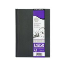 Daler Rowney Simply Cuaderno de Dibujo Cosido A5 54 Hojas 100g/m2 - Cubierta Rigida - Color Blanco