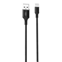 XO Cable USB-A Macho a Lightning - Carga + Transmision de Datos Alta Velocidad - 2.4A - 2m - Color Negro