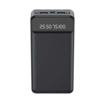 XO Powerbank PR163 - 20000MAH - Carga Rapida - Incluye Cables - Display Digital - Luz Led - Color Negro