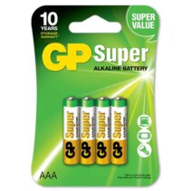 GP Pack de 4 Pilas Super Alcalinas LR03 AAA 1.5V