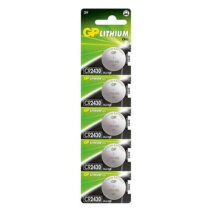 GP Lithium Pack de 5 Pilas Litio de Boton CR2430 3V