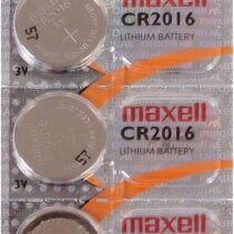 Maxell Pack de 5 Pilas Litio de Boton CR2016 3V